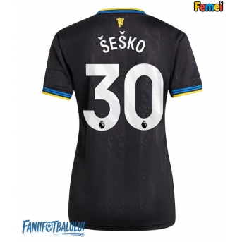 Manchester United Benjamin Sesko #30 Tricou Fotbal Replică 2025-26 Femei Treilea